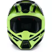 Alpinestars SM3 Heat Youth Motocross Enduro Мотошлем ECE06 Fluorescent Yellow Gloss Black