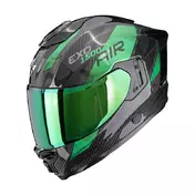 Scorpion Exo-1500 Carbon Air Platted Мотошлем Green Зеленый