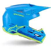 Alpinestars SM3 Force Youth Motocross Enduro Мотошлем Ece06 Gloss Cyan
