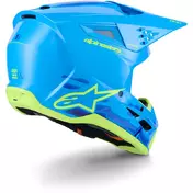 Alpinestars SM3 Force Youth Motocross Enduro Мотошлем Ece06 Gloss Cyan