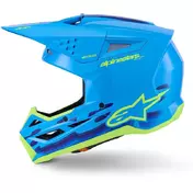 Alpinestars SM3 Force Youth Motocross Enduro Мотошлем Ece06 Gloss Cyan