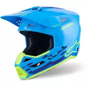 Alpinestars SM3 Force Youth Motocross Enduro Мотошлем Ece06 Gloss Cyan