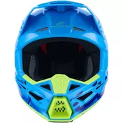 Alpinestars SM3 Force Youth Motocross Enduro Мотошлем Ece06 Gloss Cyan