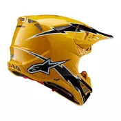 Alpinestars Supertech M10 2206 Ampress Мотошлем Gold Золотистый