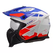 Ls2 Of606 Drifter Trek Мотошлем White Blue Red Синий