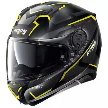 Nolan N87 Plus Overland N-com Yellow Flat Black Желтый