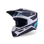 Alpinestars Sm3 Heat Мотошлем Silver Blue Синий