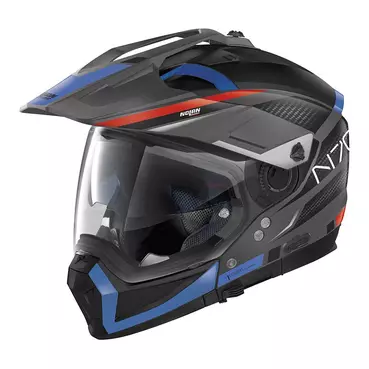 Nolan N70.2x Earthquake N-com Blue Black Синий