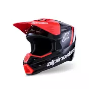 Alpinestars Sm3 Radium Мотошлем Black Red Красный