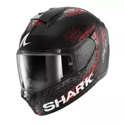Shark Ridill 2 Speed-vib Mat Мотошлем Black Red Красный