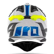 Airoh Aviator 3 Wave Мотошлем Silver Chrome Синий