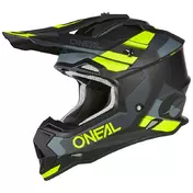 O Neal 2srs Spyde V.23 Мотошлем Black Yellow Зеленый