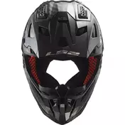 Ls2 Mx703 X-force Carbon Solid Мотошлем Black Черный