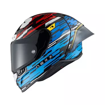 Nexx X.r3r Glitch Racer Мотошлем Blue Red Синий