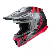 Hjc C50 Mirage Мотошлем Grey Red Matt Красный