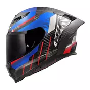 Ls2 Ff807 Dragon Carbon Trax Мотошлем Blue Синий