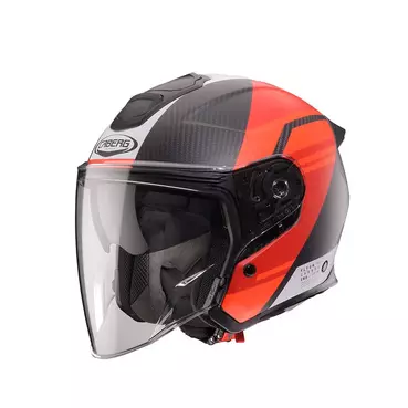 Caberg Flyon 2 Matt Carbon Addict Мотошлем Red