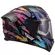 Ls2 Ff818 Storm 3 Kaos Мотошлем Purple Blue Фиолетовый