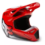 Fox Youth V1 Toxsyk Мотошлем Red Fluo Красный