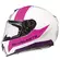Mt Мотошлемs Rapide Duel H9 White Pink Розовый