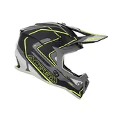 Acerbis Linear 2206 Мотошлем Black Yellow Fluo Черный