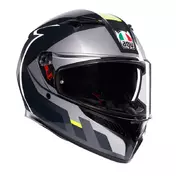 Agv K3 E2206 Shade Мотошлем Grey Yellow Fluo Серый