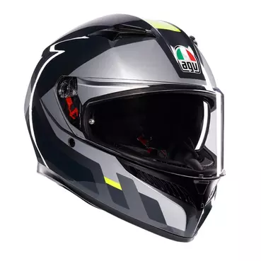 Agv K3 E2206 Shade Мотошлем Grey Yellow Fluo Серый
