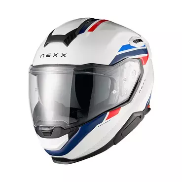 Nexx X.tr Quanta Мотошлем White Blue Белый