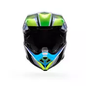 Bell Moto-10 Spherical Grid Мотошлем White Blue Синий