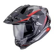 Scorpion Adf-9000 Air Feat Мотошлем Silver Red Красный