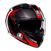 Agv K3 E2206 Striga Мотошлем Matt Black Grey Red Черный