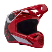 Fox V1 Lean Мотошлем Red Fluo Красный