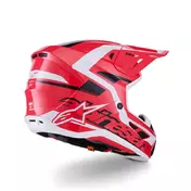 Alpinestars Sm7 2206 Deed Мотошлем Red Black White Красный