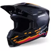 Alpinestars SM3 Force Youth Motocross Enduro Мотошлем ECE06 Gloss Black