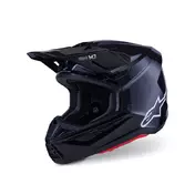 Alpinestars Sm7 2206 Solid Мотошлем Black Glossy Черный
