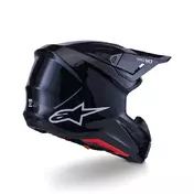 Alpinestars Sm7 2206 Solid Мотошлем Black Glossy Черный