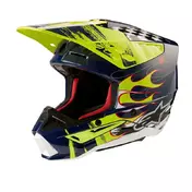 Alpinestars Sm5 2206 Rash Мотошлем Yellow Blue Желтый