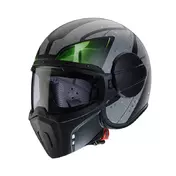 Caberg Jet Ghost X Vyrus Мотошлем Black Green Matt Зеленый