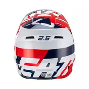 Leatt 2.5 2023 Мотошлем White Red Blue Белый