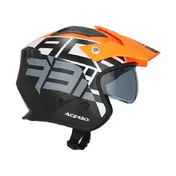 Acerbis Jet Aria 2206 Graphic Мотошлем Orange Black Оранжевый