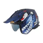 Premier Subverter Ar 12 Bm Мотошлем Blue Matt Синий
