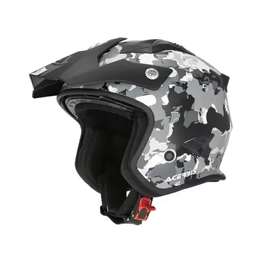 Acerbis Jet Aria 2206 Graphic Мотошлем Grey Black Серый