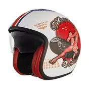 Premier Vintage Pin Up 8 Bm 22.06 Мотошлем Серый