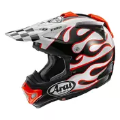 Arai Mx-v Evo Flame Мотошлем White Белый