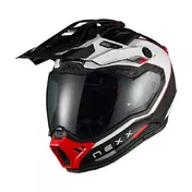 Nexx X.rally Raid Мотошлем White Red Красный