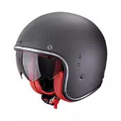 Scorpion Belfast Evo Carbon Мотошлем Black Matt Red Черный