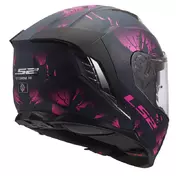 Ls2 Ff818 Storm 3 Burst Мотошлем Black Pink Matt Розовый