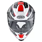 Premier Hyper 22.06 Мотошлем Hp 2 White Red Black Белый