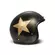 Dmd Jet Retro Handmade Smile Gold Leaf Мотошлем Черный
