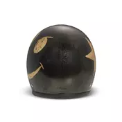Dmd Jet Retro Handmade Smile Gold Leaf Мотошлем Черный